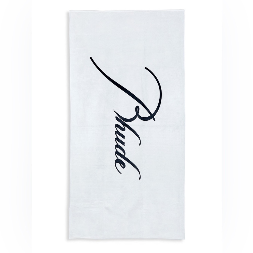 Rhude Cursive Logo Towel White